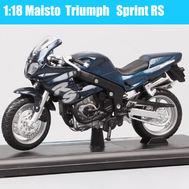 1/18 Escala Welly Triumph Tiger Explorer 800 Sprint RS Bonneville Daytona Trophy Thruxton 1200 Moto Diecast Modelo Brinquedo