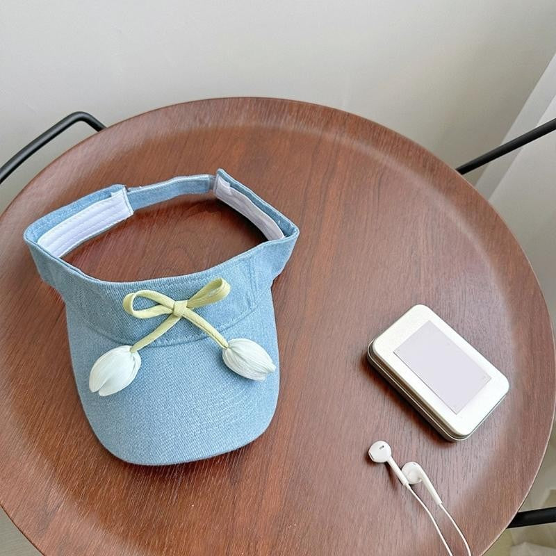 Women Casual Summer Sun Hat Adjustable and Breathable Hollow Top Outdoor Caps