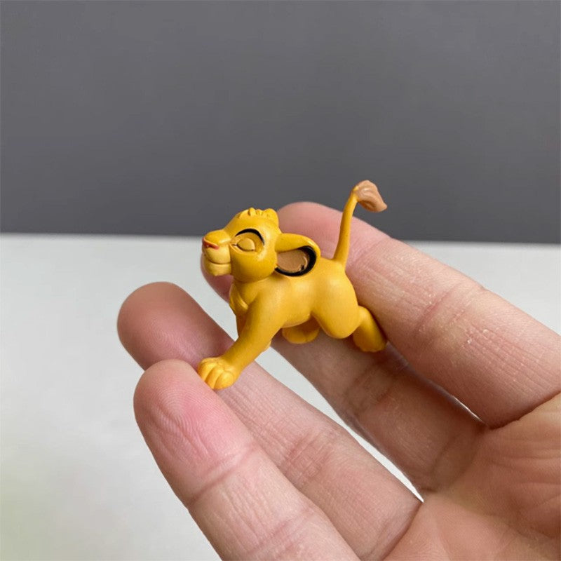 Disney The Lion King Kawaii 3.5cm Simba Action Figure Toy Cute Lion Simba  Finger Toy Birthday Gifts for Kids