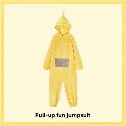 Adorable Baby Antenna Winter Pajamas Adult Children Boys Girls Cartoon Home Clothes Overalls Sleepwear for Teenage Girls