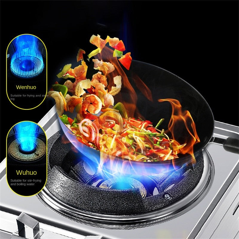 Household Fierce gas Stove Commercial Hotel Restaurant Gas Cooker High Pressure Liquefied Gas Cooktop with Flameout Protection