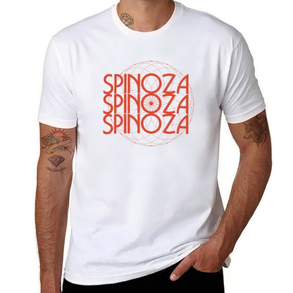 Spinoza T-Shirt t shirts for man graphic tees black cotton t-shirt plain for man package man t shirt luxury T-Shirt
