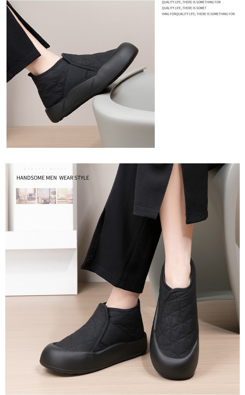 Winter Women's Boots Warm Plush New Platform Snow Boots Anti Slip Waterproof Comfort Lightweight Indoor Casual Warm Cotton Shoes
