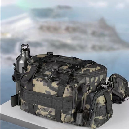 Fishing Lure Waist Bag Crossbody Multifunctional Storage , Waterproof , Large Capacity Fishing Rod Accessory Fishing Rod Bag