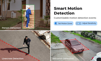 H.View 5Mp 8Mp 4K Ip Camera Poe Ai Face Detection  Cctv Security Cameras H.265 Outdoor Audio Video Surveillance onvif xmeye