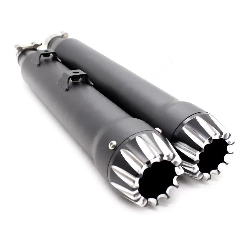 For Harley-Davidson XL883N/1200/X48 2014-2022 model, modification accessories - Snake exhaust pipe with deep-toned tail section