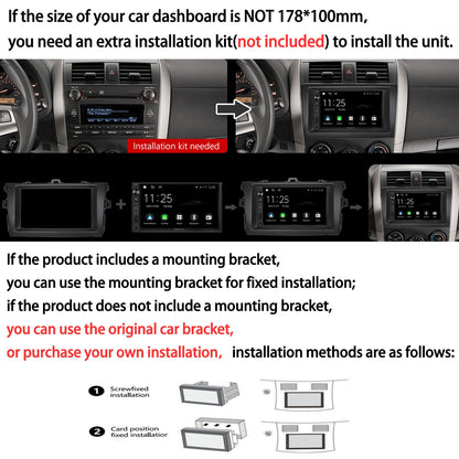 ESSGOO Rádio Estéreo Automotivo 9 polegadas 2 DIN Sem Fio CarPlay Android Auto Bluetooth 64G GPS Navegação RDS WiFi USB FM DAB+CÂMERA