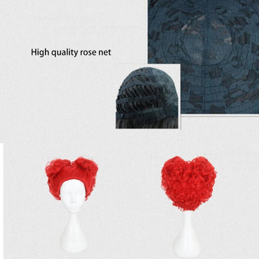 NEW Red Queen Cosplay Wig Queen of Hearts Red Heat Resistant Synthetic Hair Wigs / Wig Cap