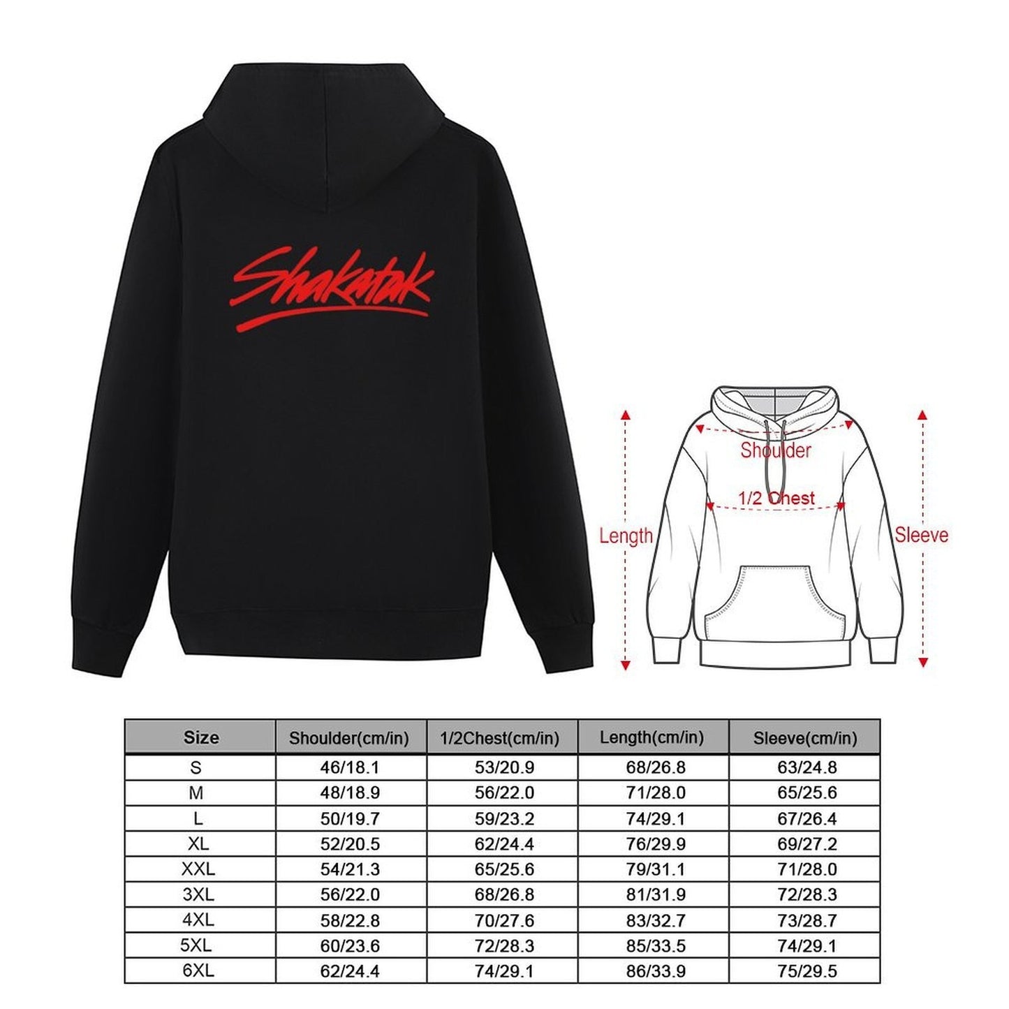 Shakatak Band Logo Hoodie mens clothes anime clothing korean clothes winter clothes hoodie
