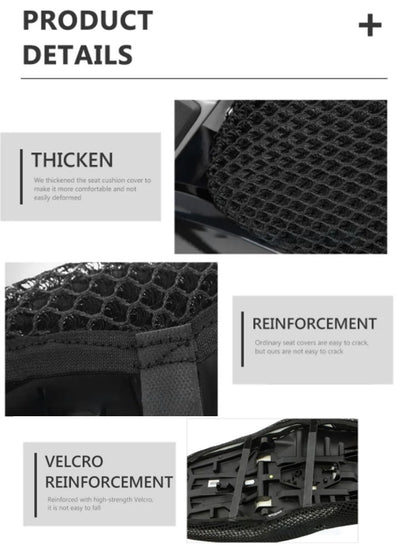 Capa de Assento de Tecido de Malha 3D Antiderrapante para Moto Almofada Impermeável para BMW R1200GS R 1200 GS ADV Adventure R1250GS R1250 GS