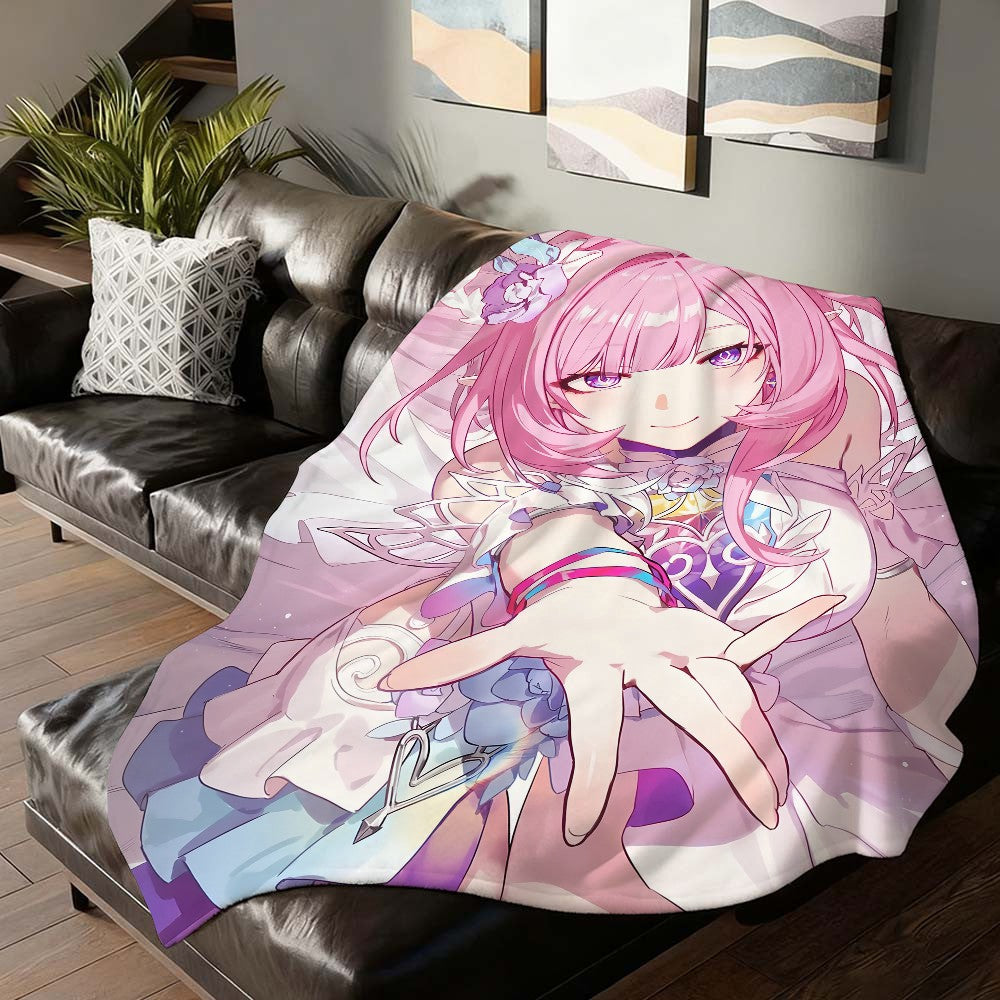 Game Honkai Star Rail Cyrene Blanket Soft and Skin Friendly For Couch Bed Napping Bedspread All Seasons Comforter