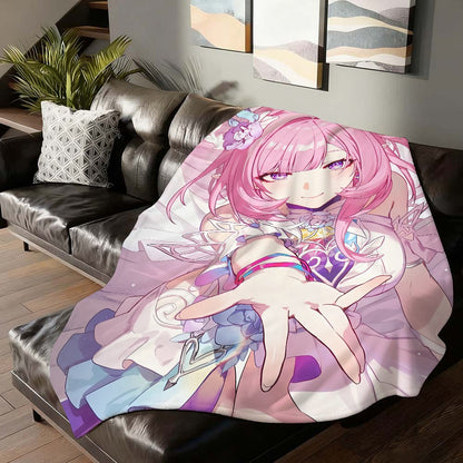 Game Honkai Star Rail Cyrene Blanket Soft and Skin Friendly For Couch Bed Napping Bedspread All Seasons Comforter