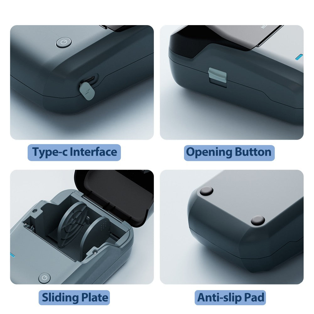 Portable Niimbot B1 Wireless Label Maker Adhesive Sticker Printer Labeling Machine DIY 20-50mm Labels for Office Home