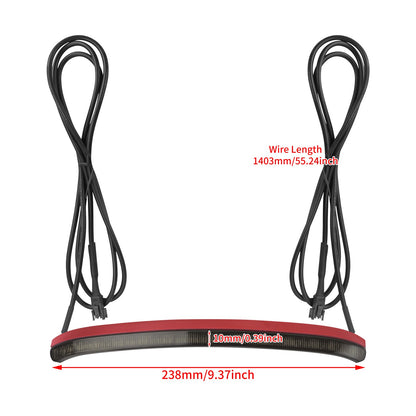 Motorcycle LED Light Rear Fender Turn Signal Brake Indicator For Harley Softail Fat Boy FLFB FLFBS 18-25 Taillight Running Lamp