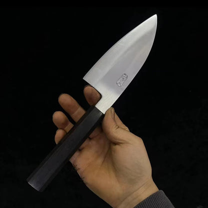 5.5 / 6.3 Inch Deba Knife 3 Layer BG42 Aviation Special Steel Double-edged Blade Cleaver Slicing Handmade Longquan Kitchen Knife
