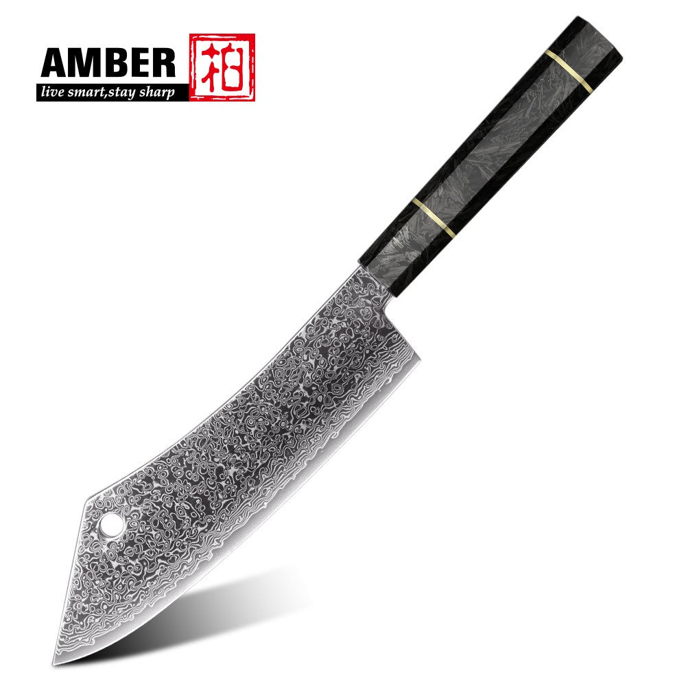 Professional 67-layer Damascus Japanese Kitchen Nakiri Gyuto Chef bread boning Knife Set Home kitchen tool with Carbon Fiber HD