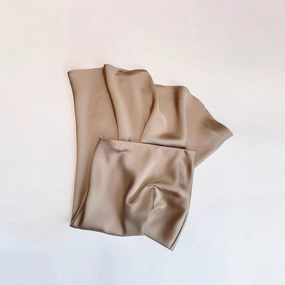 French Style Chic Women's Acetic Acid Satin Flowy High Waist Hip Hugging Skirt for Spring/Summer Fishing Tail Skirt A-line Skirt