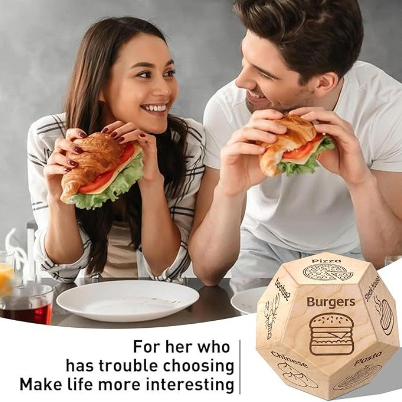Dice for Her Him Couples Gift Ideas Food Decision Dice Games Christmas Birthday Valentines Day Gifts for Wife Husband