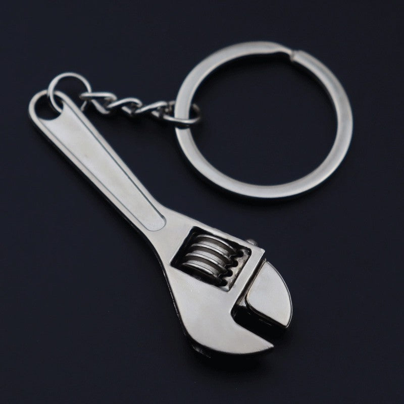 1 Chave inglesa multifuncional mini, Chave de boca mini, Ferramenta manual portátil, Chave inglesa de mandíbula, Chaveiro, Ferramenta de chave ajustável