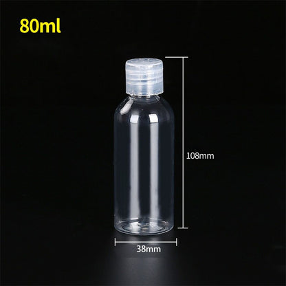 Travel Bottles 15ml 30ml 50ml 100ml 150ml 200ml 250ml 500ml Lotion Bottle Clear Plastic PET Vial Flip Top Cosmetic Container