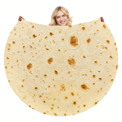 Cobertor de Tortilla Burritos Macio de Pelúcia Cobertores Decorativos de Comida para Cama Sofá Colcha Acampamento Piquenique Cobertor Quente de Inverno