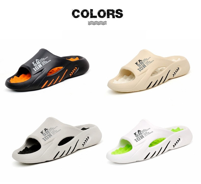New Summer Man Massage Slippers 2023 Indoor Outdoor Sandals Beach Casual Shoes Soft Bottom Slippers Male Flip Flops Mens Sandals