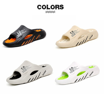 New Summer Man Massage Slippers 2023 Indoor Outdoor Sandals Beach Casual Shoes Soft Bottom Slippers Male Flip Flops Mens Sandals