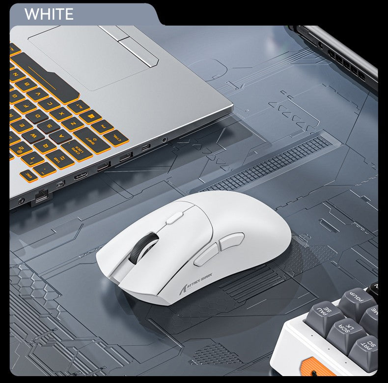 Attack Shark 18000DPI Wireless Mouse, 1000Hz,PAW3311,Bluetooth Tri-mode Connection, R1 Macro Gaming Mouse