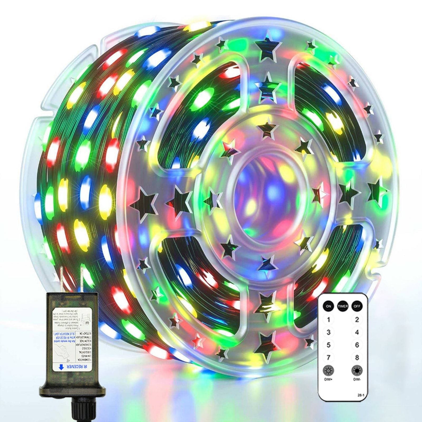 500/1000LEDs Fairy String Lights With Remote Control 50M 100M Christmas Garland Outdoor IP44 Waterproof For Tree Street Wedding
