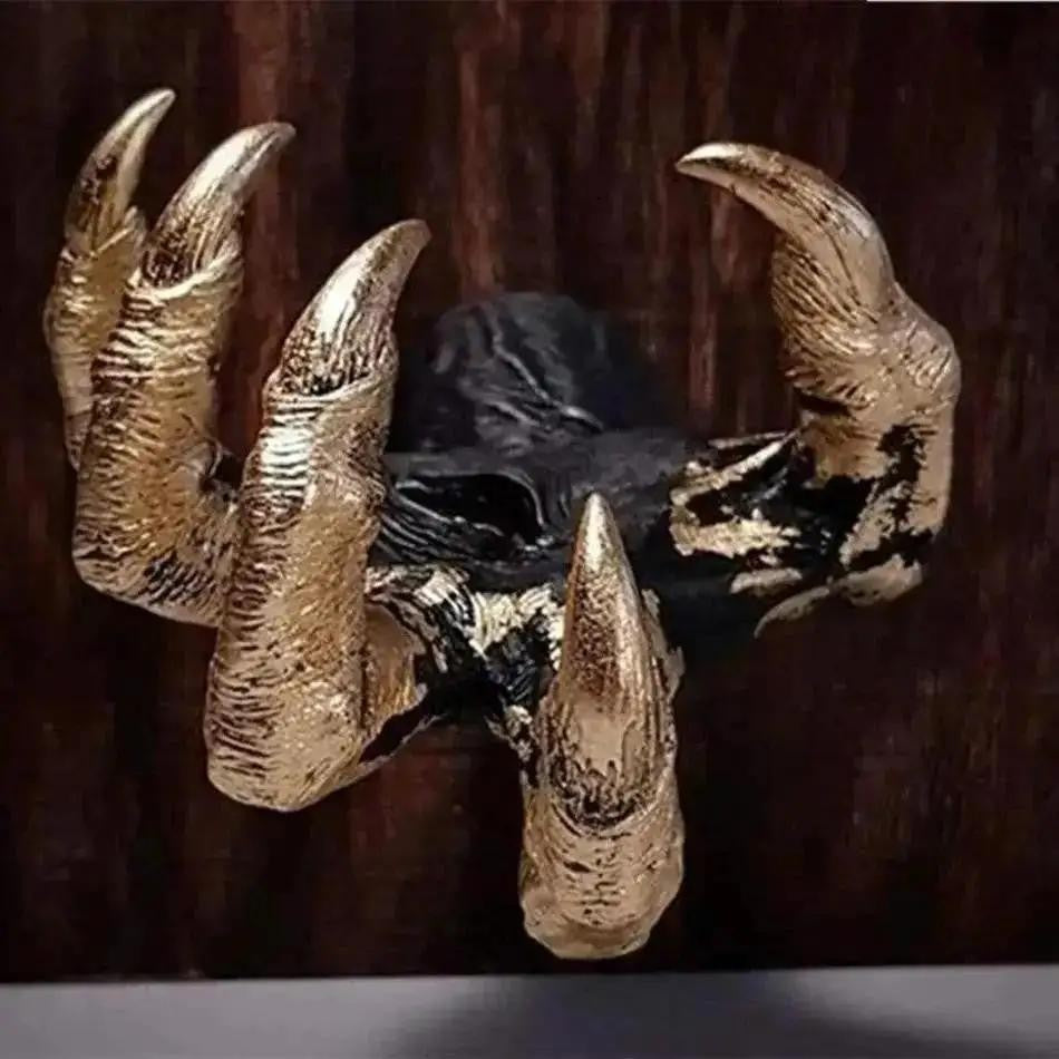 Halloween Decoration Jewelry Display Rack Hanger Witch Hand Wall Hanging Statue Resin Retro Aesthetic Art Sculpture