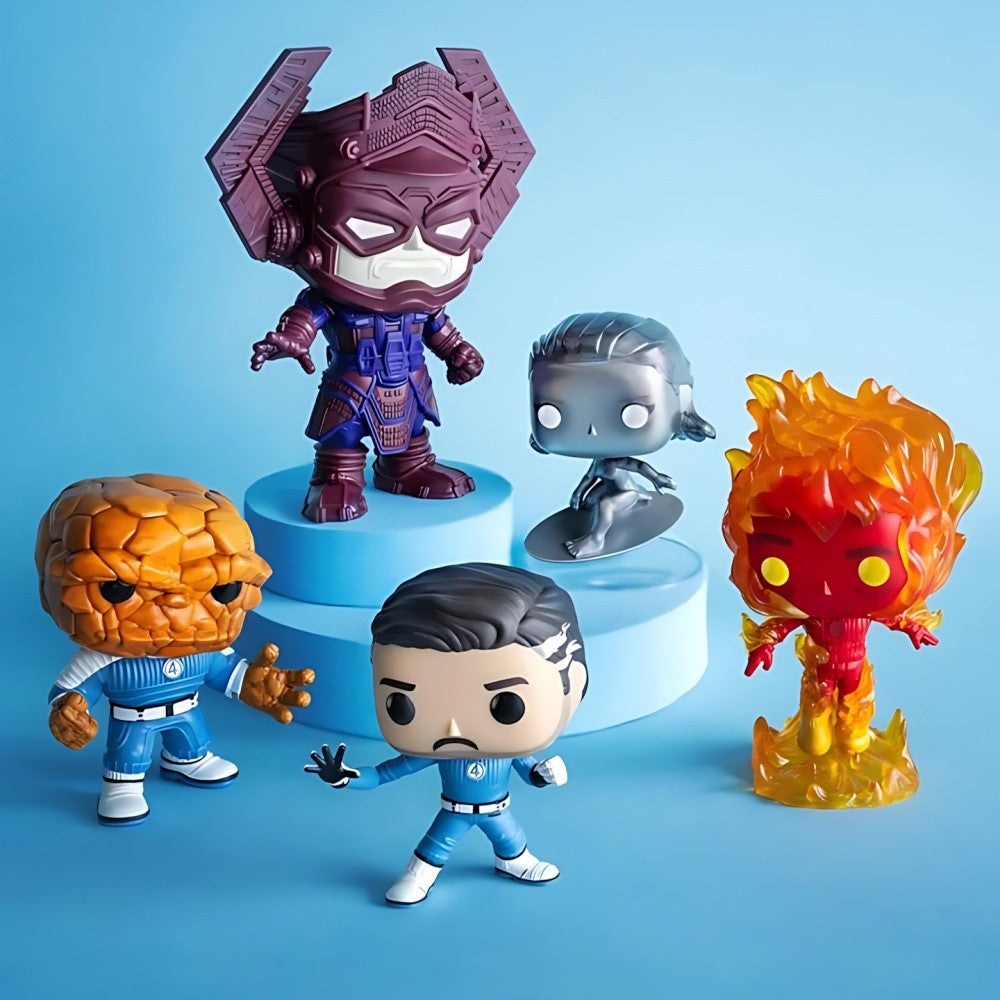 Mister Fantastic Action Figure Fantastic Four Series Anime Doctor Doom Invisible Woman Thing Model Doll Limited Edition Toy Gift