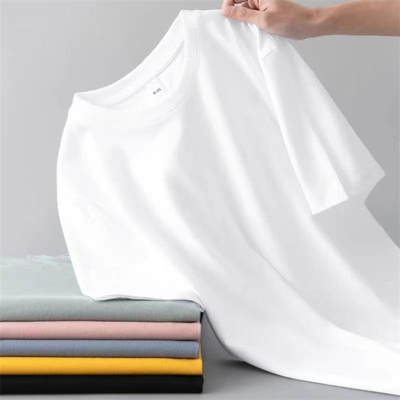 Free Ship T-Shirts Men Women Summer Cotton Male Tshirt Casual Short Sleeves Tee Shirt Female Basic Plain Tops Oversized S-5XL