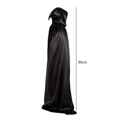 90-150cm Halloween Cloak Hooded Cape Halloween Christmas Cosplay Costume Devil Witch Vampire Cape Halloween Costumes Party Cloak
