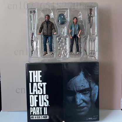NECA Boneco The Last Of Us Parte 2 Joel Ellie Com Arco Boneco de Ação 18cm Conjunto de 2 Peças Brinquedo Modelo Boneca Articulada Presente de Natal