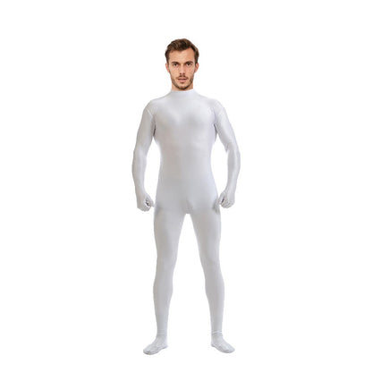 Adult Spandex Full Body Skin Tight Jumpsuit Zentai Suit Bodysuit Halloween Costume Women Men Dance Unitard Party Dancewear