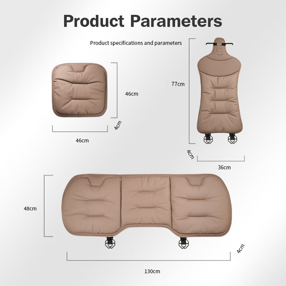 Universal Car Seat Cover Leather Cars Seat Waist Cushion Covers Four Season Auto Interior Seats  Protection Pad Car Accessorie