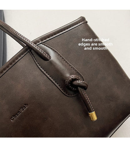 PU Leather Shoulder Bags For Women 2025 Winter Y2K Trend Female Crossbody Bag Lady Handbags And Purses Retro Tote Bag bolso