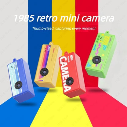1Pc Portable Mini Thumb Camera Keychain Camcorder 1080p Video Recorder with Memory Card Support and Built-in Flash for Events