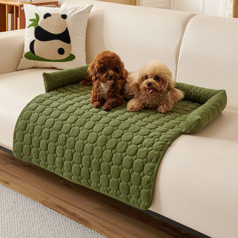 Inverno Quente Cama de Cachorro Sofá Capa Cobertor Super Macio Almofada Tapete para Cães Pequenos Travesseiro de Pescoço de Pelúcia Ninho de Gato Cama Para Perros