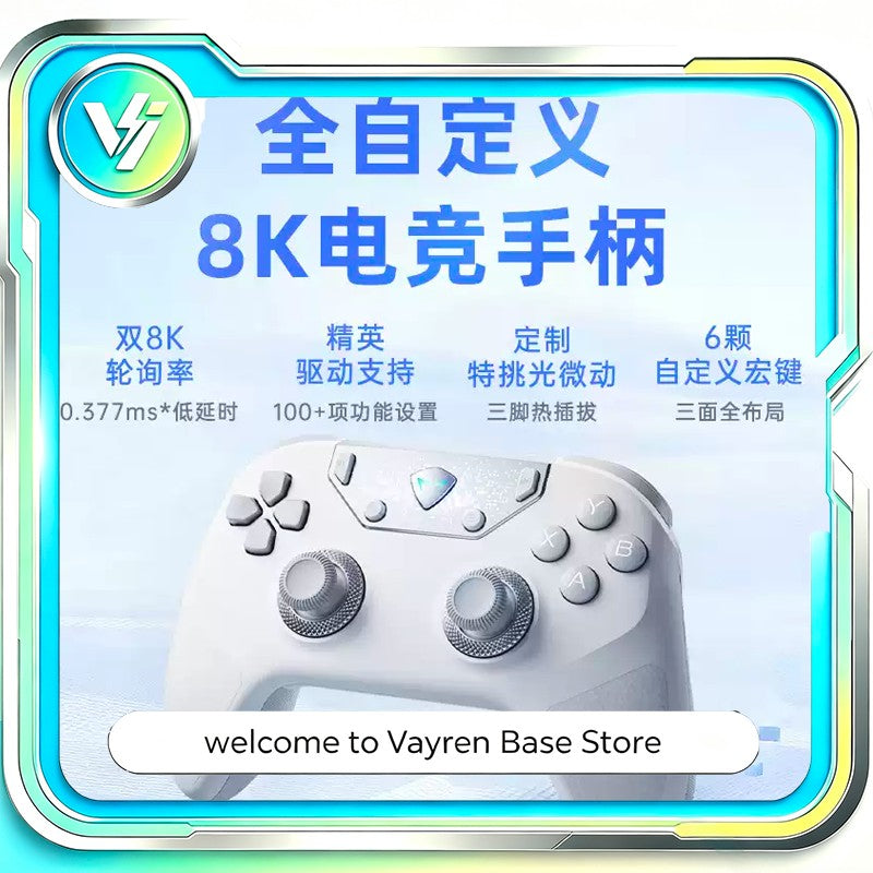 Machenike F1 Wireless Game Controller 3?Mode Dual 8K Hot?Swap Custom Body?Sense Micro Switch for PC Mobile Gaming Desktop Setup