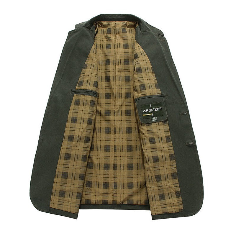 High Quality Men's Blazer Oversized Suit Jackets 5XL Pure Cotton Streetwear Casual Jacket Men Clothing Black Blazers  A2F5618