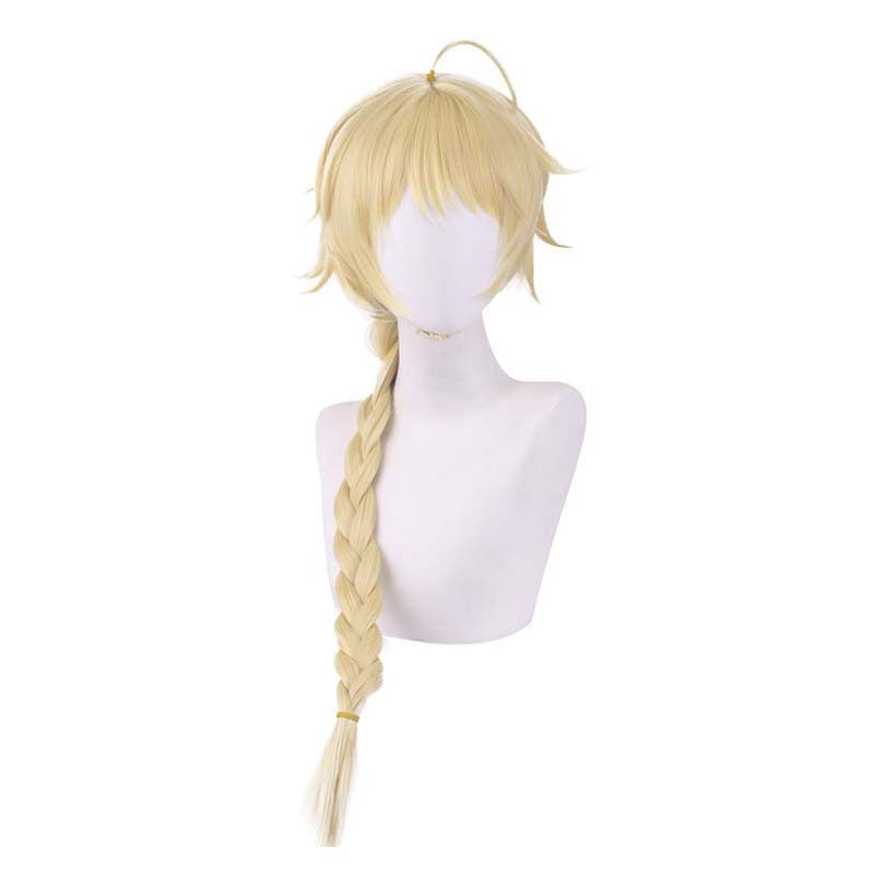Genshin Impact Aether Lumine Cosplay Wig Pre Styled Role Play Props Heat Resistant Kong Ying Sora Hotaru Cosplay Wig