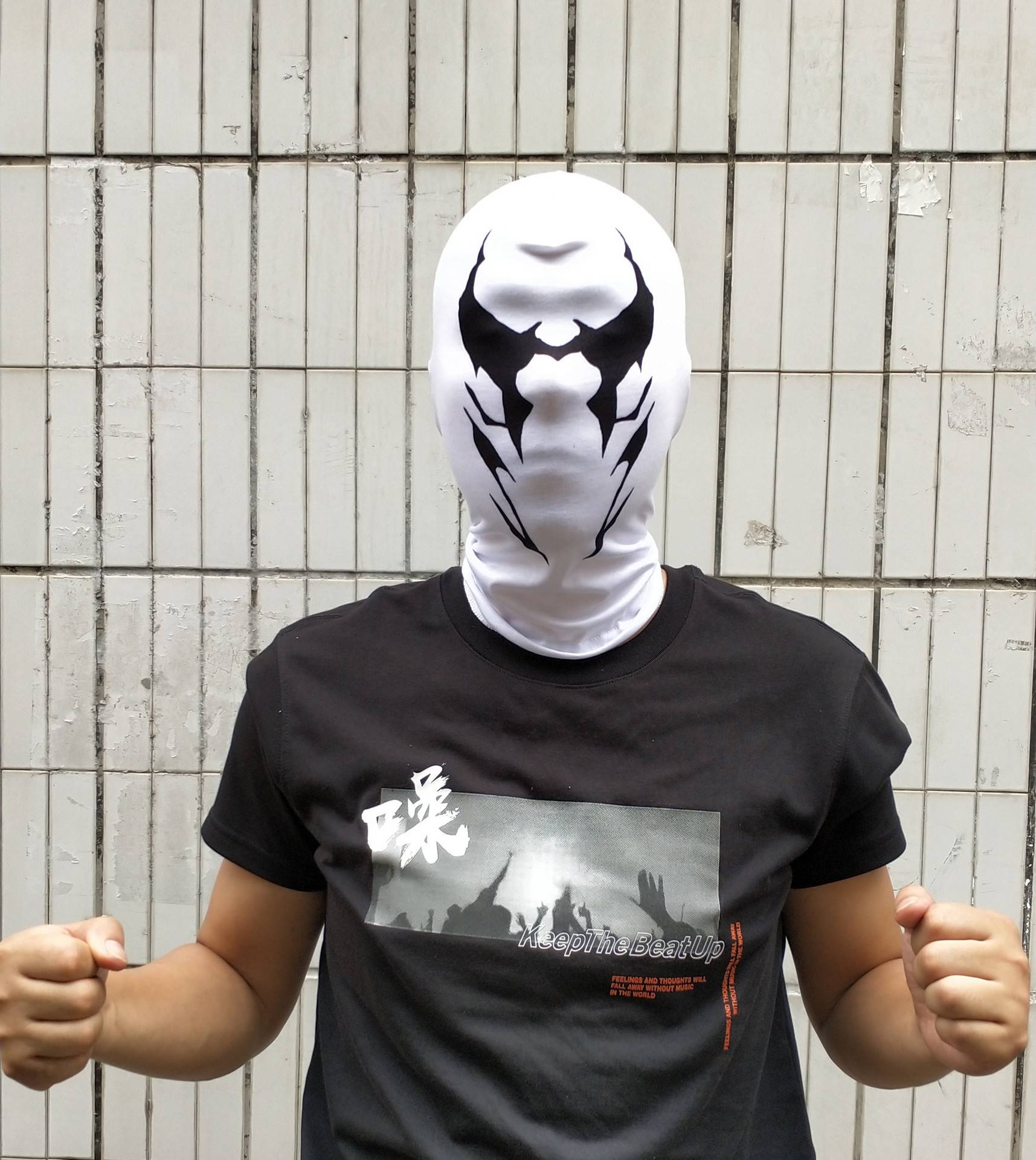 Anime hot selling Watchman Rorschach headgear mask cosplay headgear digital printed headgear Halloween carnival gift new