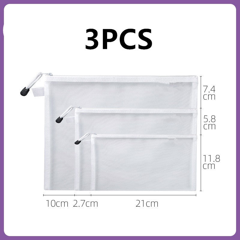Toy storage bag Children's building blocks small toys special sorting bag bag transparent mesh gauze zipper mesh bag