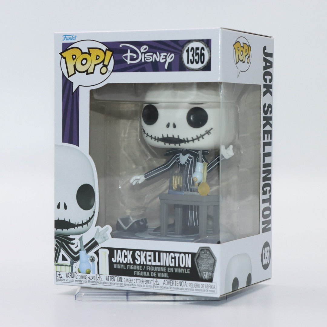 Original Funko Pop Disney Jack Skellington #1356 30th Laboratory Version Action Figure Model Toy Gift for Kids Collectible Doll