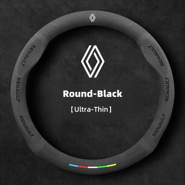Suede Car Steering Wheel Cover For Renault Scenic Clio Laguna 2 3 4 5 Kangoo Fluence Megane Trafic Talisman Twingo Kaptur Duster