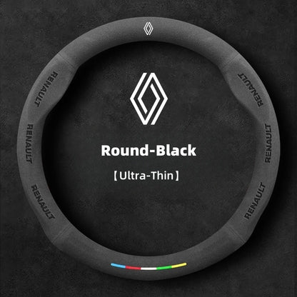 Suede Car Steering Wheel Cover For Renault Scenic Clio Laguna 2 3 4 5 Kangoo Fluence Megane Trafic Talisman Twingo Kaptur Duster