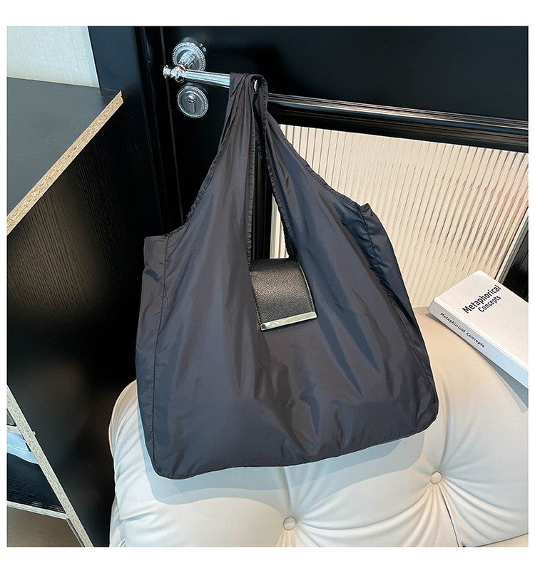 1PCS PU Polyester High Quality Hanging Bag for Shopping Large Capacity Foldable Portable Shopping Bag,Storage bag