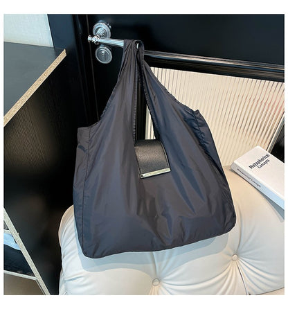 1PCS PU Polyester High Quality Hanging Bag for Shopping Large Capacity Foldable Portable Shopping Bag,Storage bag