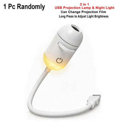 USB Car Atmosphere Projector Light Car Interior Ambient Light LED Starry Star Light Party Decor Romantic Saturn Galaxy Light